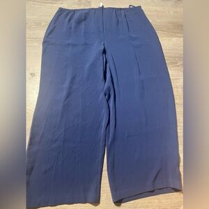 NWT Eileen Fisher Silk Georgette‎ Wide Leg Pant- 3X
